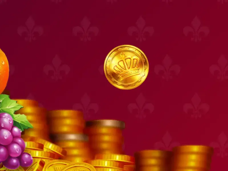 Royal Coins coins and fruit from a Mostbet India offer